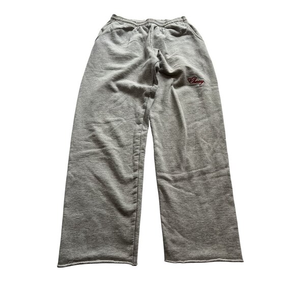 Cherry LA American Classic Raw Sweatpants in Heather Grey